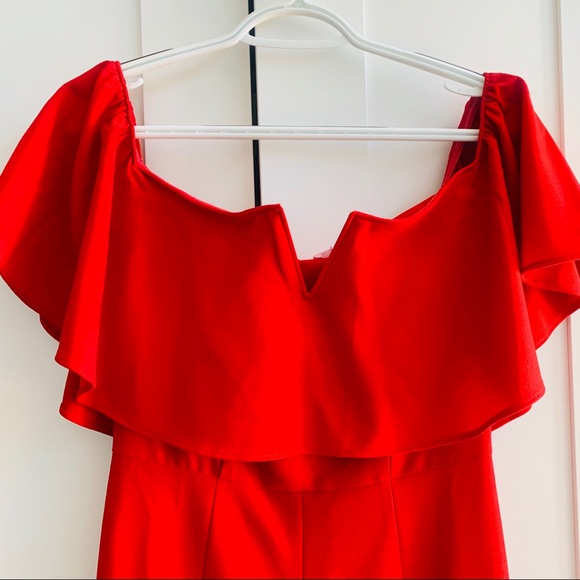 Red jumpsuit - Picture 6 of 7